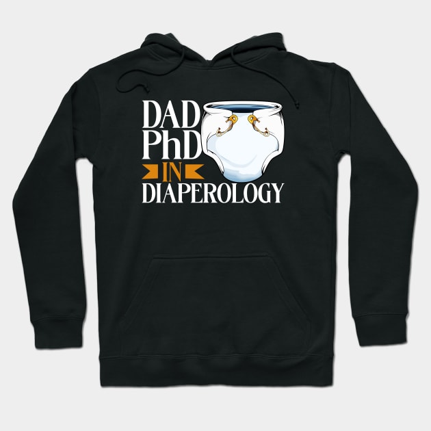 PhD in Diaperology - Diaper Changing Hoodie by Modern Medieval Design